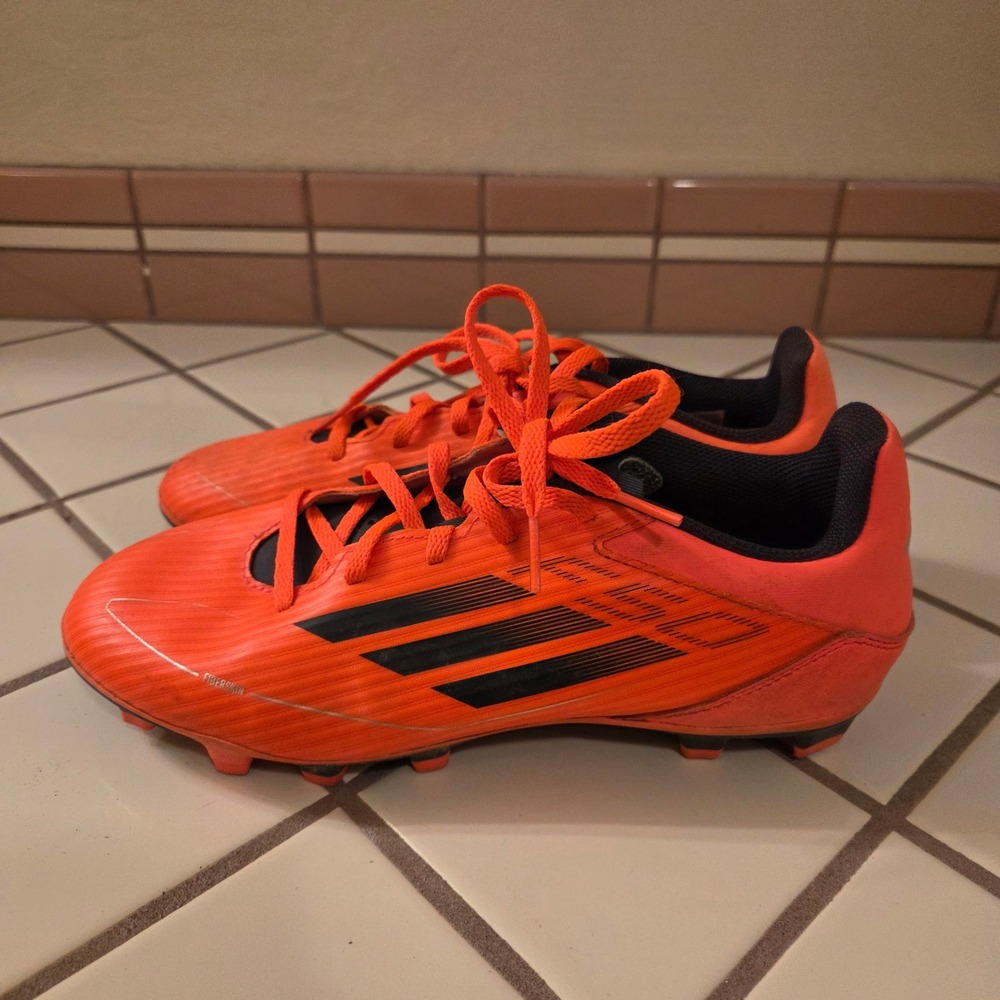 Adidas F50 League FG MG Soccer Cleats Solar Orange Black IE0613 Mens Size 7